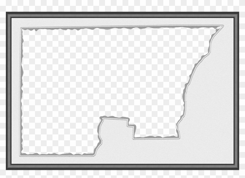 A Map Of Holmes With A Smooth, Dark Grey Frame And - Drawing Clipart