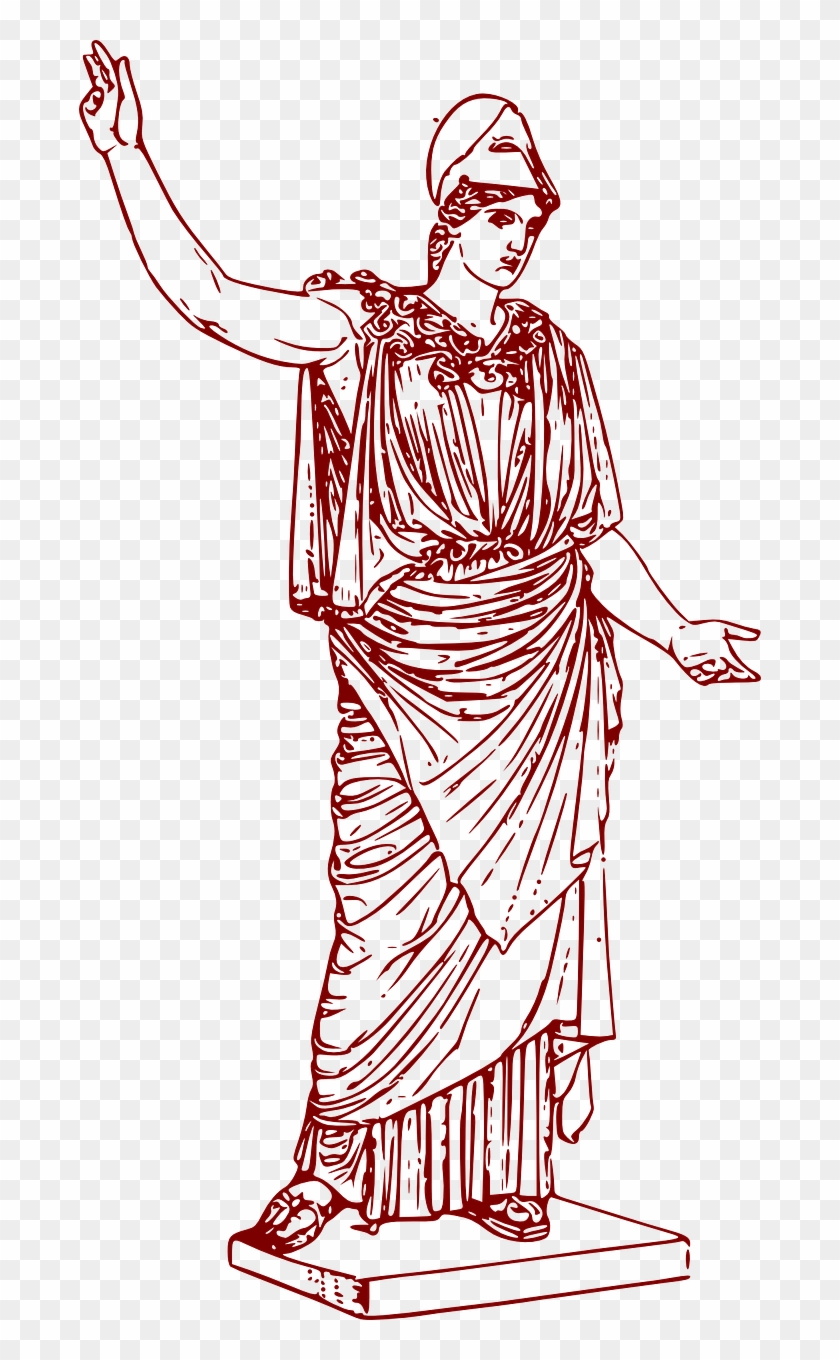 Goddess Greek Athena Statue Png Image - Athena Greek Goddess Of Wisdom Clipart