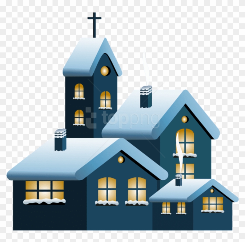 Free Png Winter Houese Png Images Transparent - Chapel Clipart #2743195