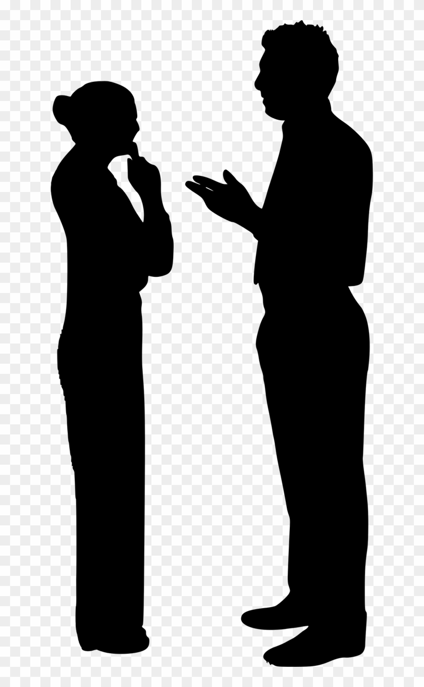 Transparent Person Talking Silhouette Png Clipart