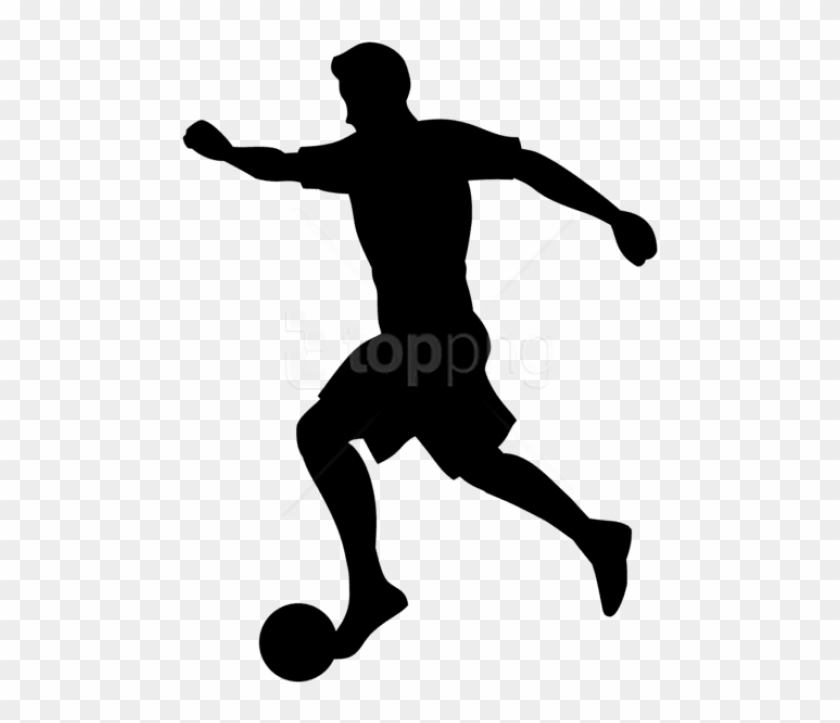Free Png Footballer Silhouette Png Images Transparent - Football Player Silhouette Png Clipart