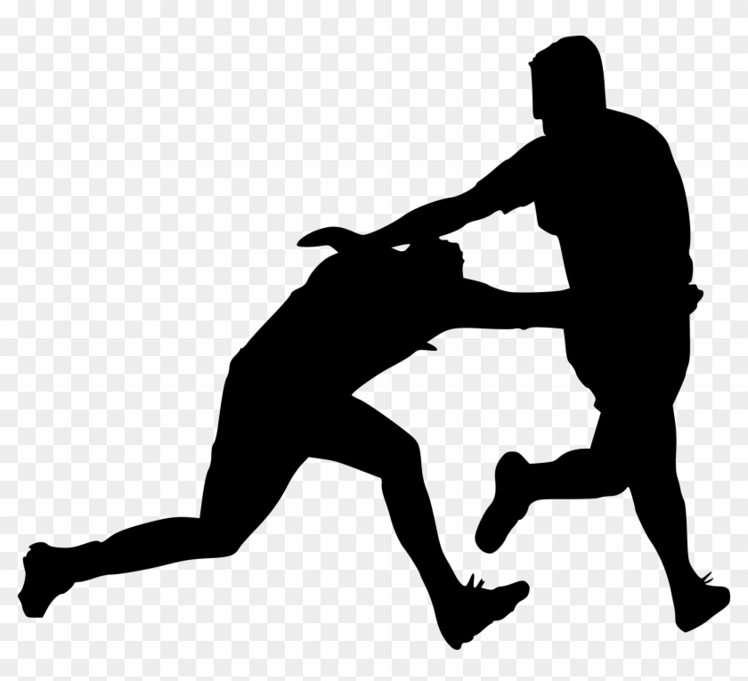 12 Rugby Silhouette - Block Basketball Clipart #2743585