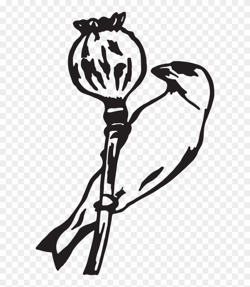 Bird On A Flower - Illustration Clipart