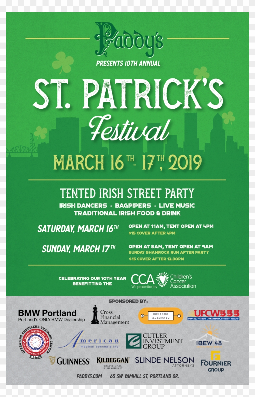 10th Annual St - Poster Clipart #2743985