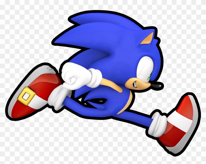 Clipart Resolution 1600*1600 - Sonic Running Png Transparent Png #2744366