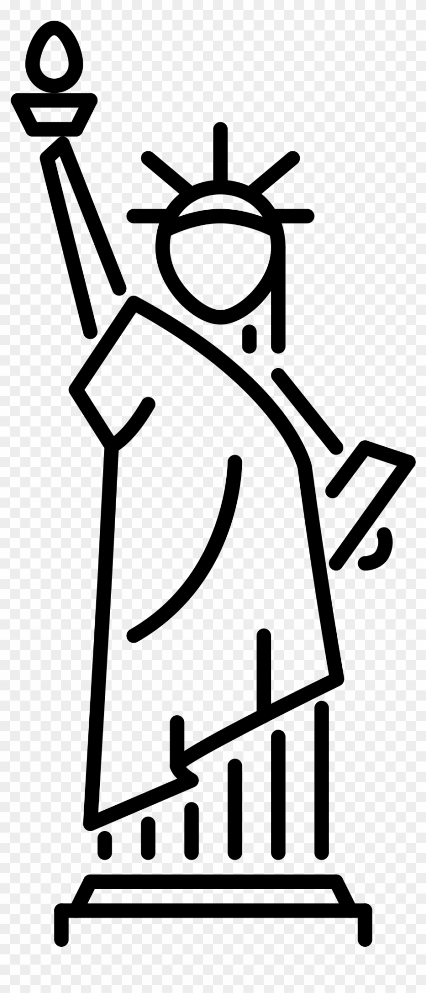 Liberty Drawing Page - Easy Drawings Of Statue Of Liberty Clipart