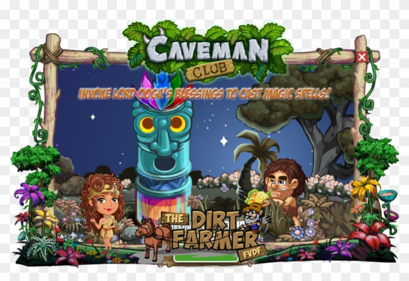 Farmville Caveman Club Farm Teaser - Farmer Clipart