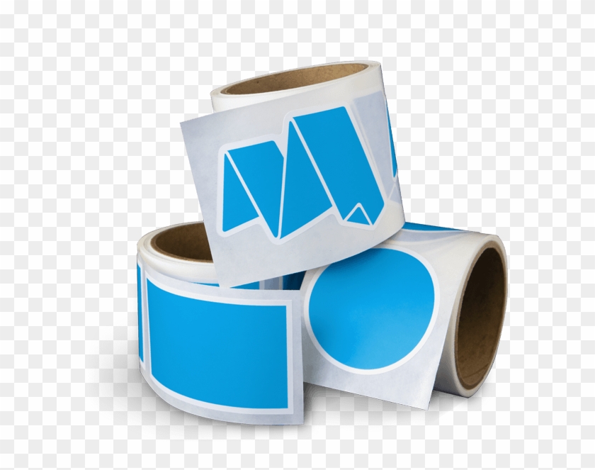 Custom Labels On Rolls - Circle Clipart
