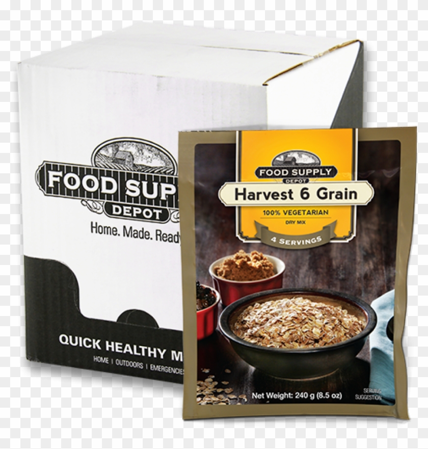 Harvest 6 Grain Multigrain Cereal Box - Breakfast Cereal Clipart #2746049
