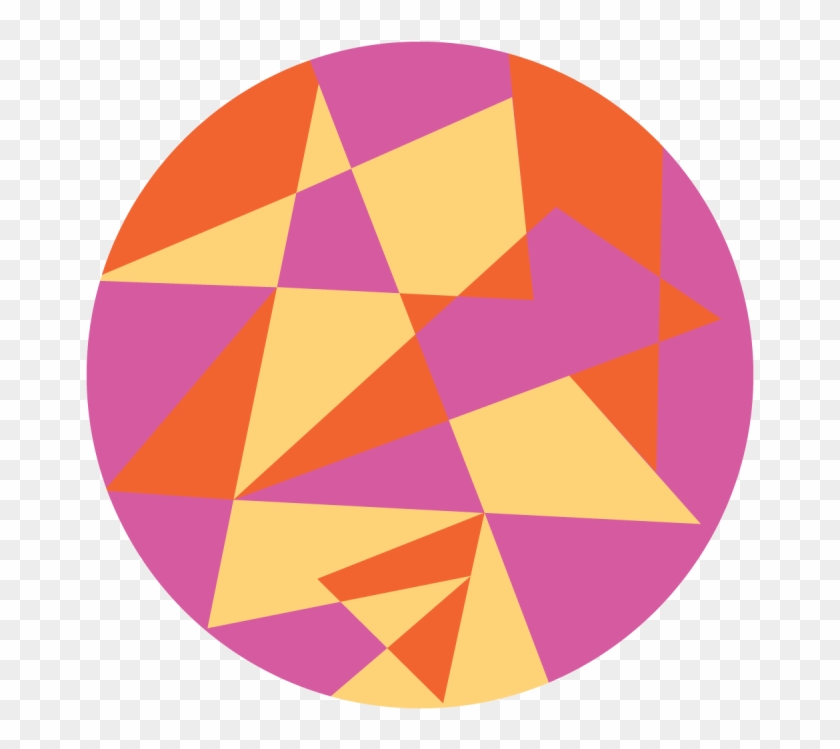 Pink Triangle Medley - Circle Clipart #2746445
