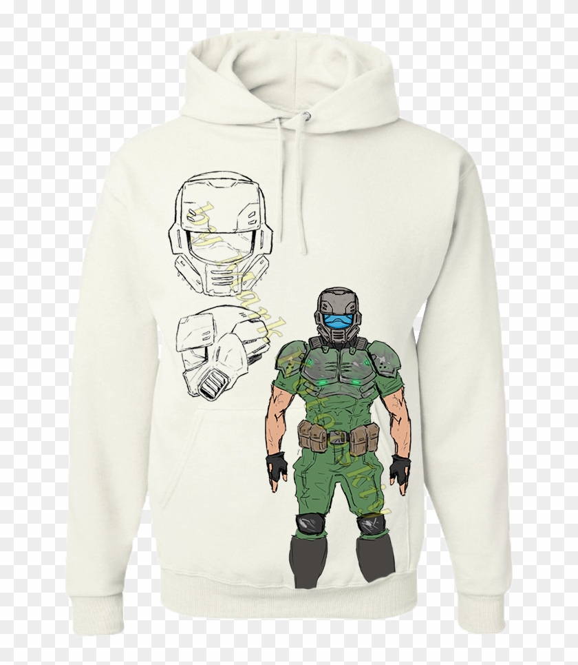 Заказать Толстовка С Принтом Doomguy - Tolstoy Shirt Clipart #2746571