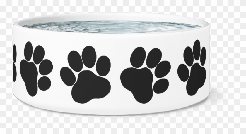 Robustcreative-paw Paw Funny Ceramic Dog Bowl / Plate - Black Paw Clipart #2746756