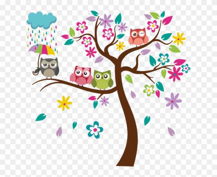 Arbol De Colores Png - Vinilos Decorativos Para Cuarto De Bebe Clipart