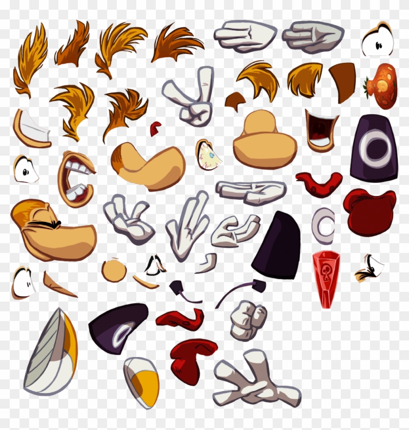 Rayman Origins Nintendo Wii Games Torrents - Rayman Legends Vs Origins Sprites Clipart #2746818