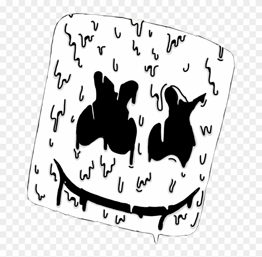 Mask Grime Grimeart Art Tumblr Marshmallow Music Freeto - Marshmello Grime Clipart