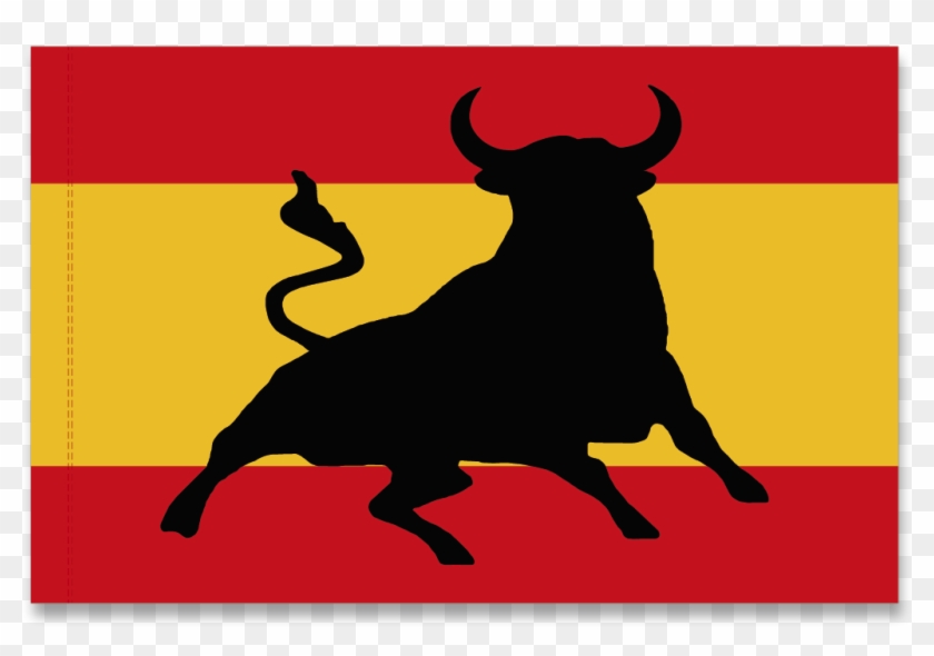 Flag Spain Bull - Spanish Flag Bull Clipart