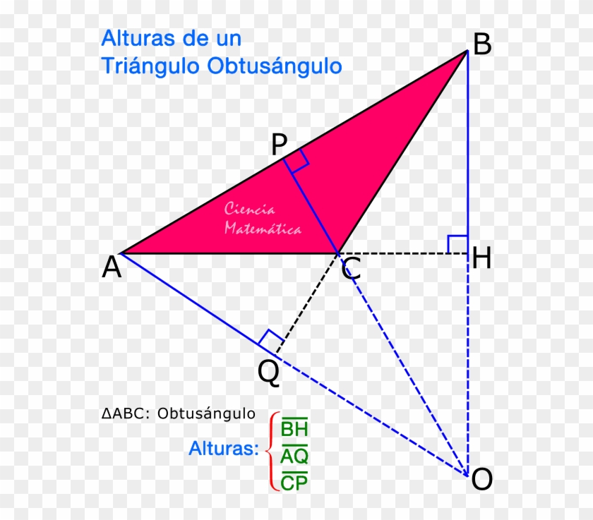 Alturas Del Triángulo Obtusángulo - Alturas De Un Triangulo Clipart