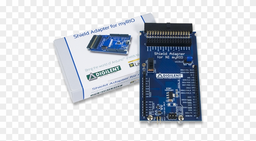 Product Image Of The Shield Adapter For Ni Myrio Displayed - Microcontroller Clipart