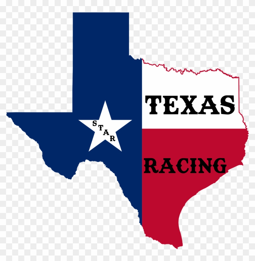 Texas Star Racing - Texas Flag Map Clipart #2748441