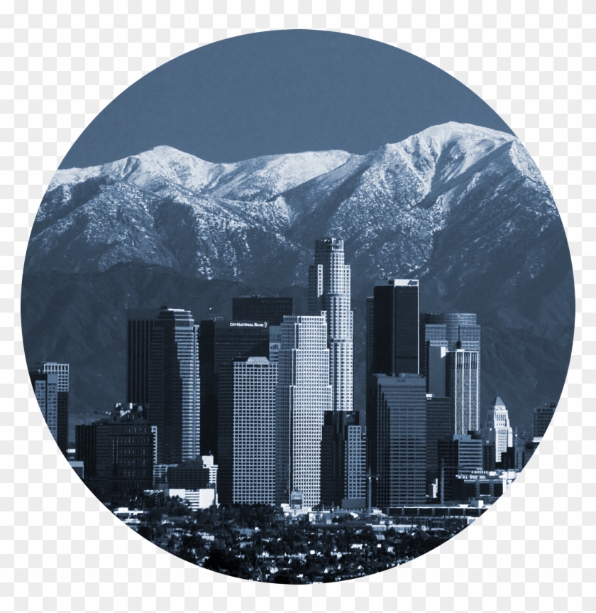 No Winter In Los Angeles - Downtown Los Angeles Clipart
