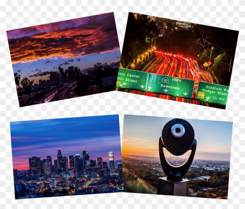 Los Angeles 102 Notecards - Collage Clipart