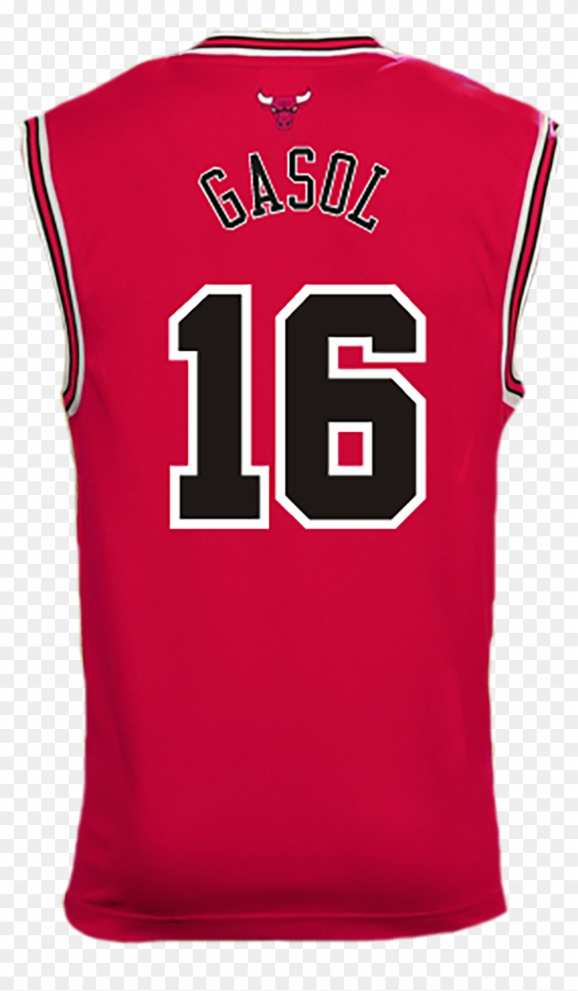 Adidas Chicago Bulls 2015 Pau Gasol Replica Road Jersey - Sports Jersey Clipart #2748928