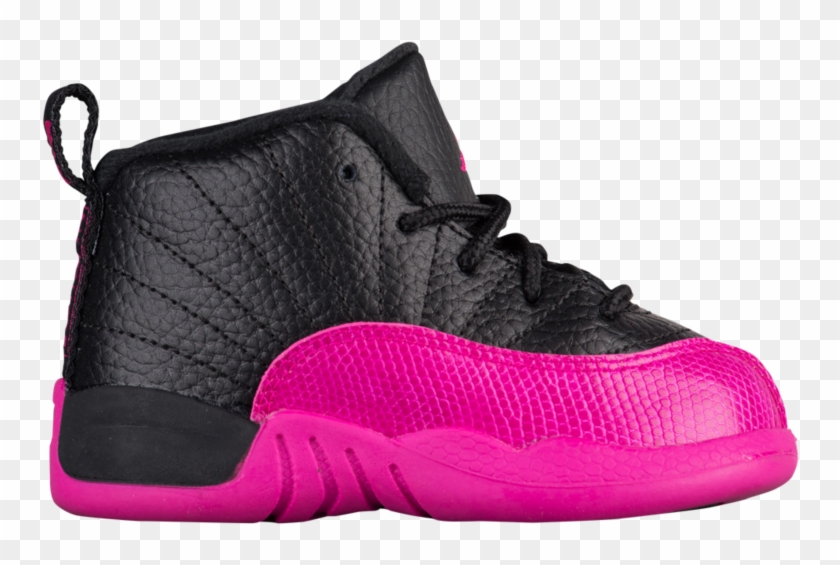 pink and black jordans toddler