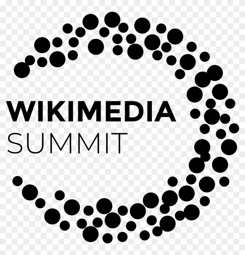 Rz Logo Wikimedia-summit Black - Wikimedia Summit 2019 Clipart #2749429
