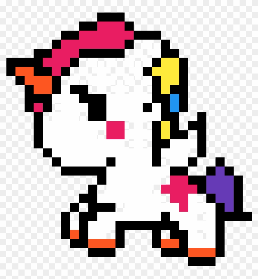 Banner Library Stock Tokidoki Unicornio Transprent - Pixel Art Unicorn Easy Clipart #2749730