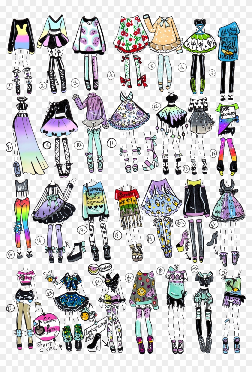 Closed Pp Clothes By - Draw Your Oc Outfits Clipart #2749764