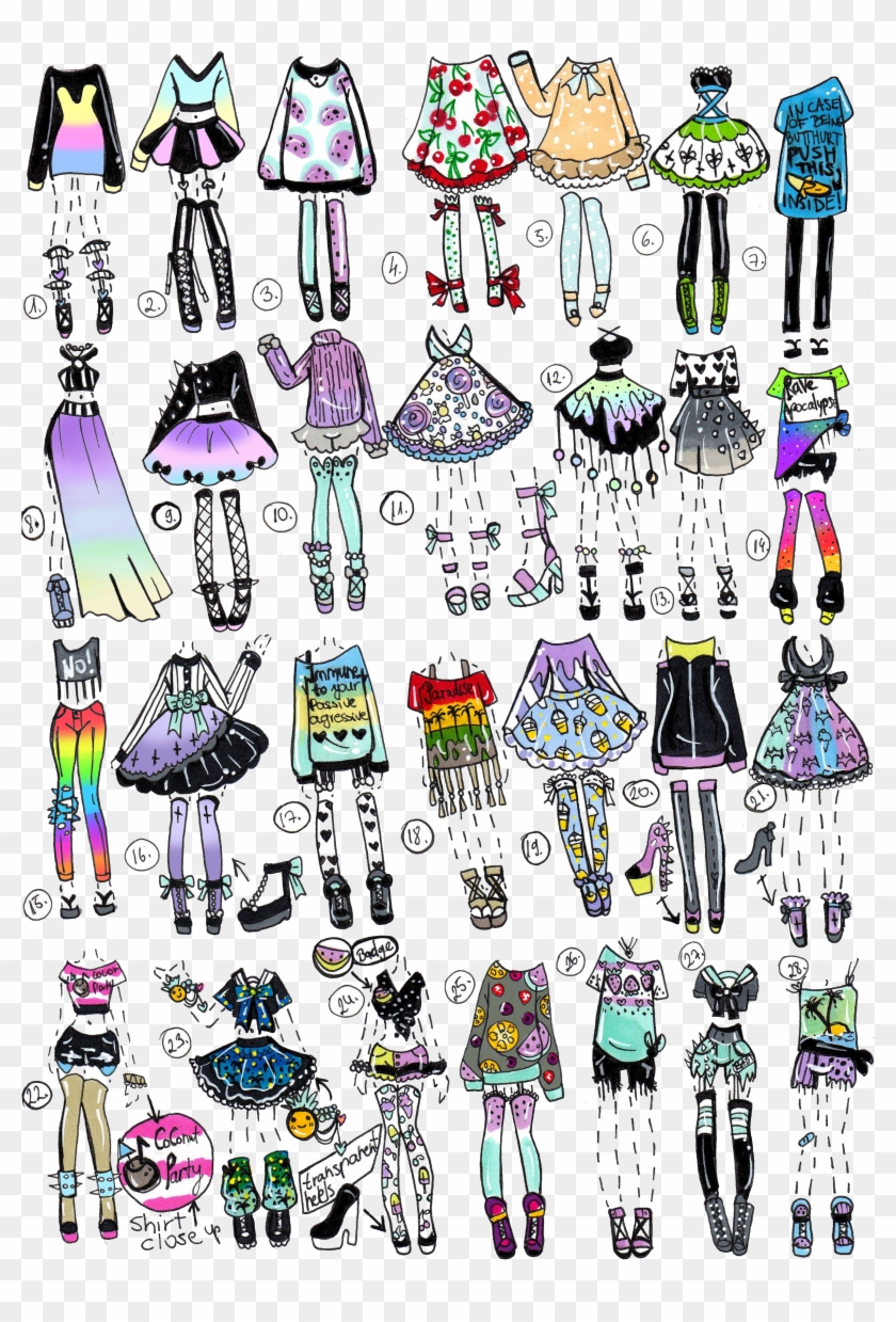 Closed Pp Clothes By - Draw Your Oc Outfits Clipart