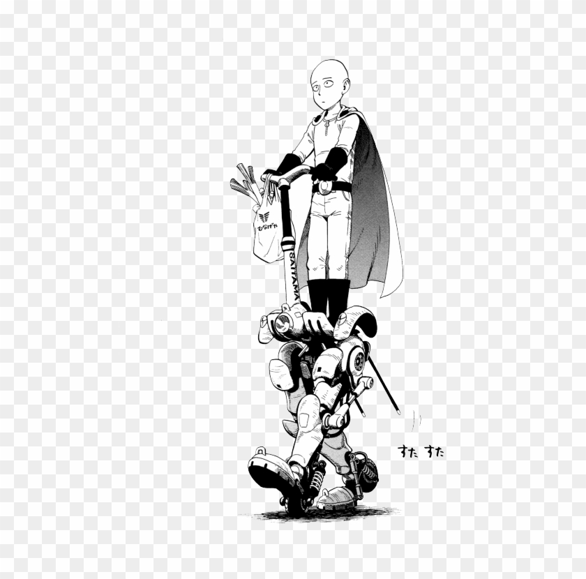 Read One Punch Man Manga Transparent Background - One Punch Man Saitama Comic Clipart #2750390