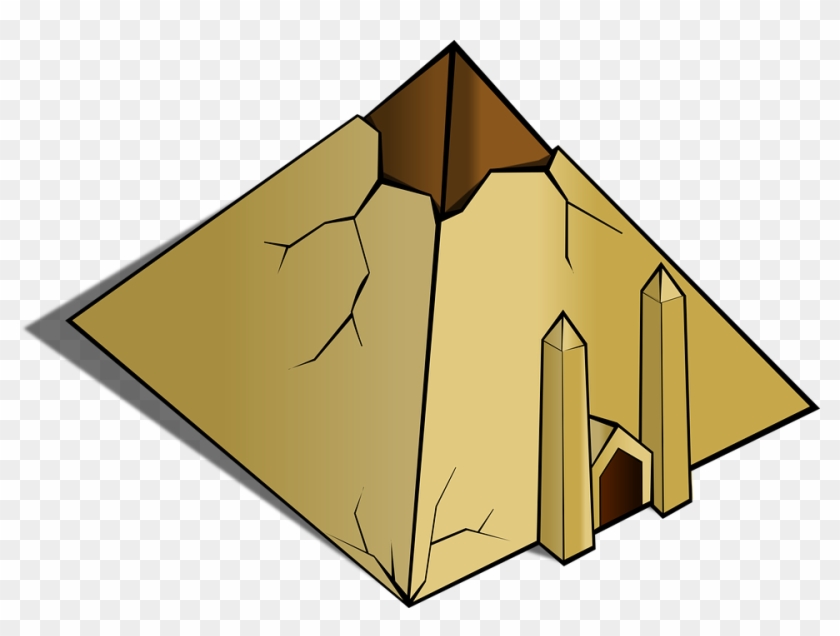 Pyramid Ruin Egyptian - Pyramid Clip Art - Png Download