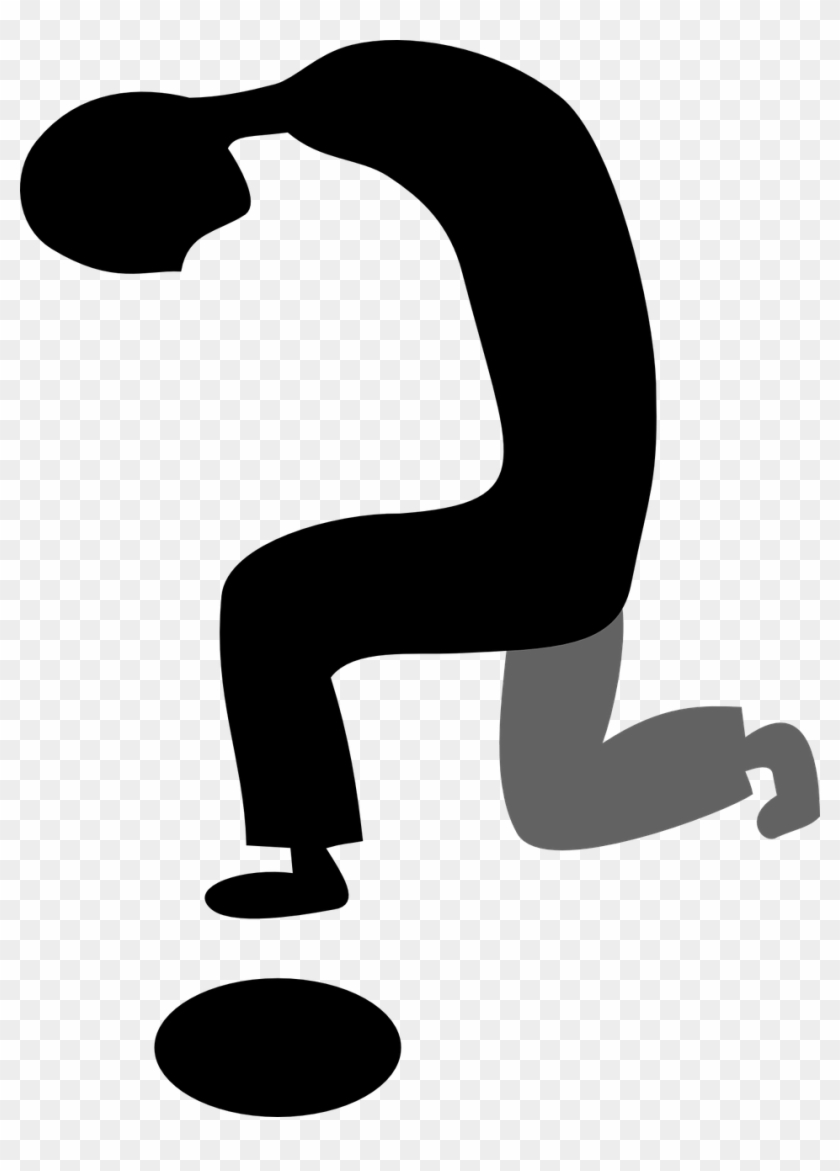 3d Question Icon Download - Taking A Knee Silhouette Clipart