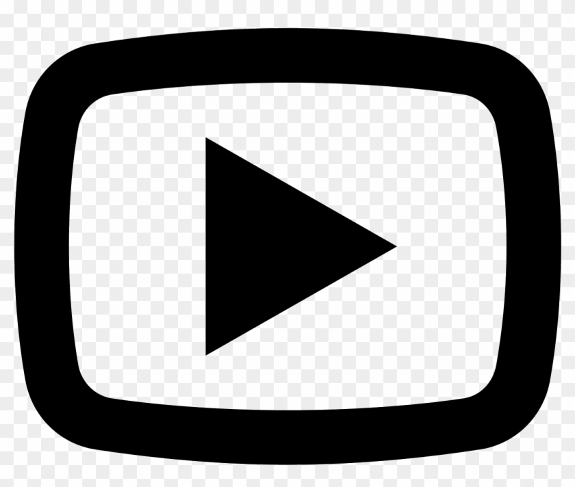 Clipart Stock Youtube Computer Icons Download Clip - Youtube Clipart Black And White - Png Download