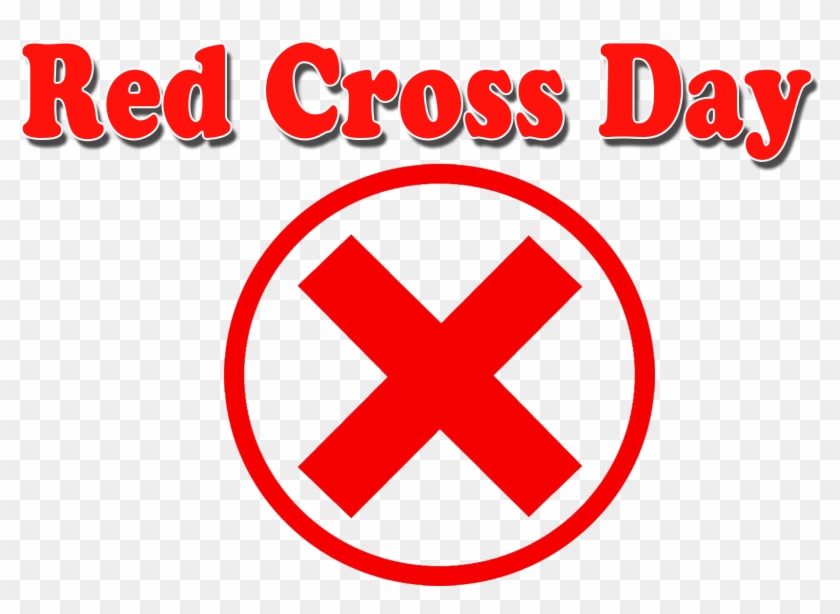 Red Cross Day Png Background - Circle Clipart