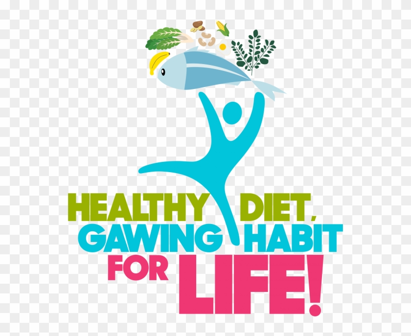 Healthy Diet Gawing Habit For Life Png - Nutrition Month Logo 2017 Clipart #2751881