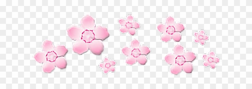 Flower Crown Pink Soft Pinkaesthetic Transparent Cute - Flower Aesthetic Png Clipart