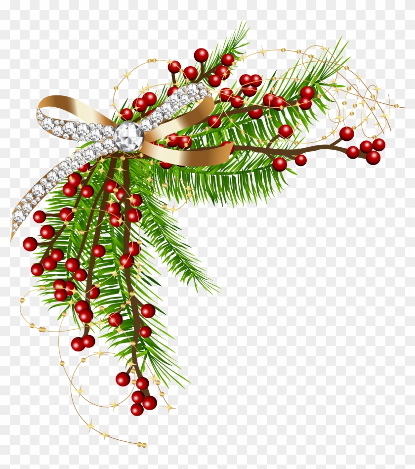 Christmas Pine Green Decor Png Clip Art Ⓒ - Christmas Decor Png Clipart Transparent Png