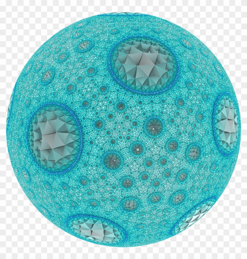 Hyperbolic Honeycomb 5 3 7 Poincare Cc - Circle Clipart #2752777
