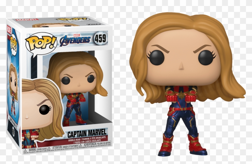 Funko Pop Vinyl - Funko Pop Avengers Endgame Captain Marvel Clipart