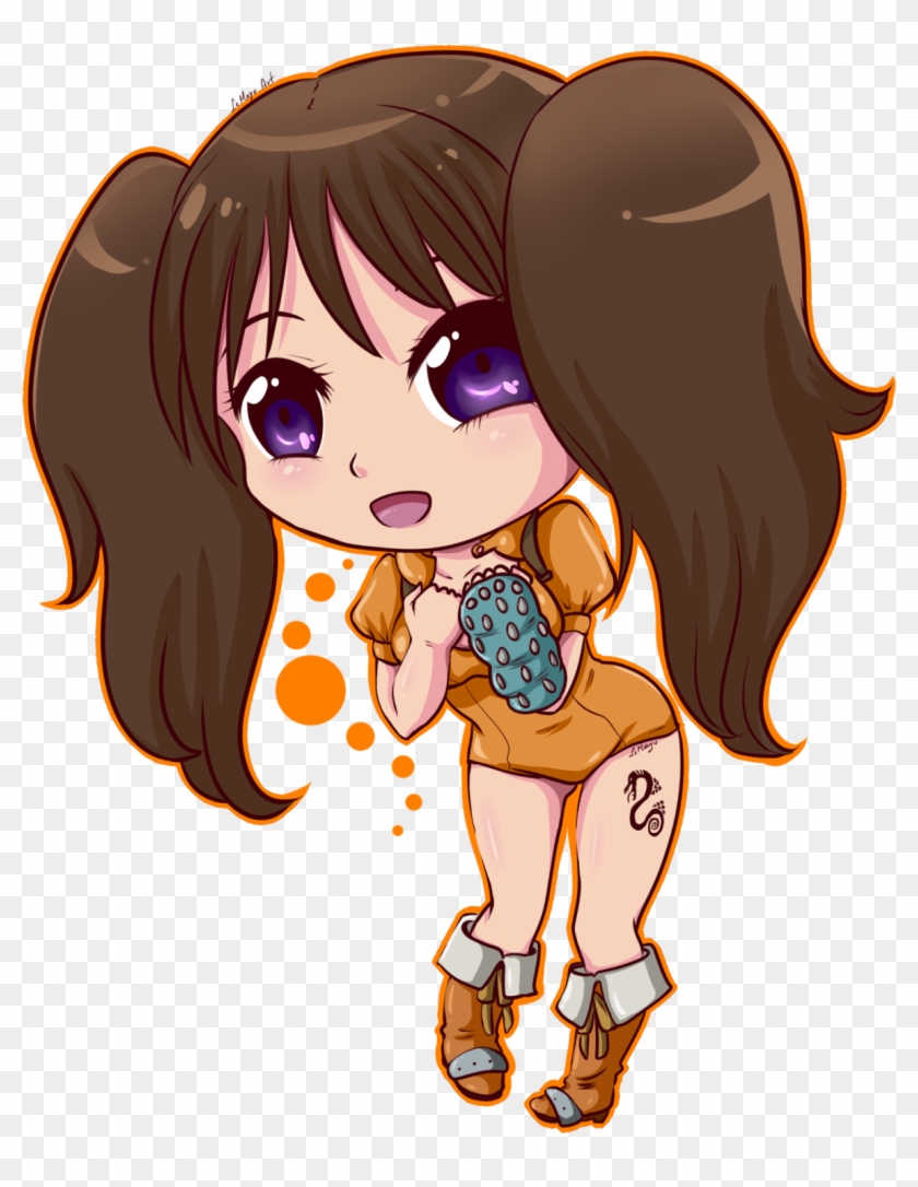 Ban Drawing Diane - Diane Seven Deadly Sins Chibi Clipart #2753562