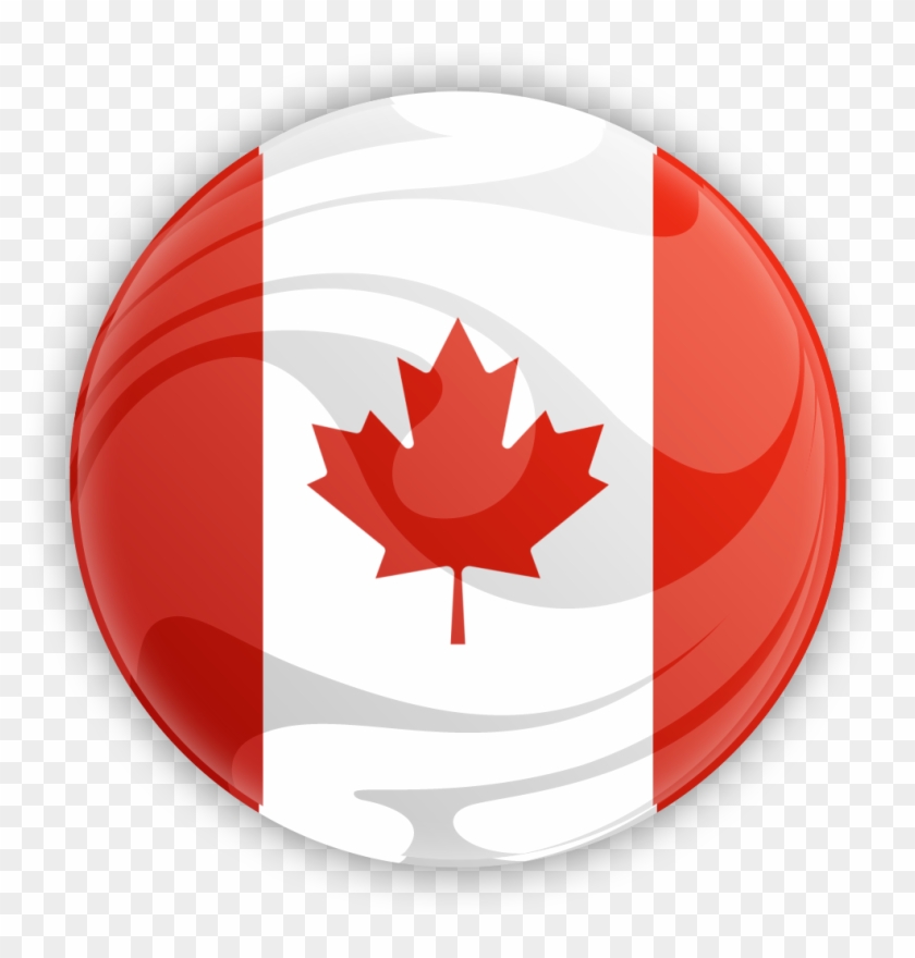 Canada Flag Round Clipart