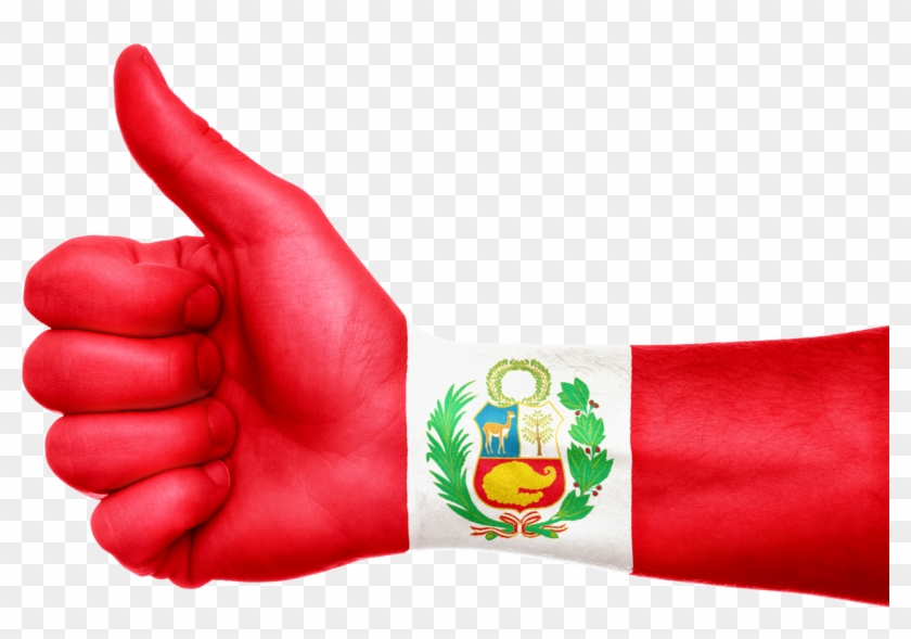 Peru Flag Hand Patriotic Png Image - Peru Flag Clipart