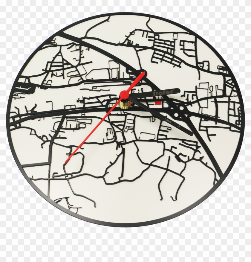 Laser Cut Wall Clock - Circle Clipart