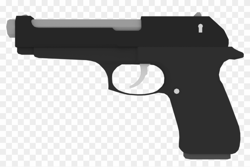 Low Poly Gun Png Clipart #2754637