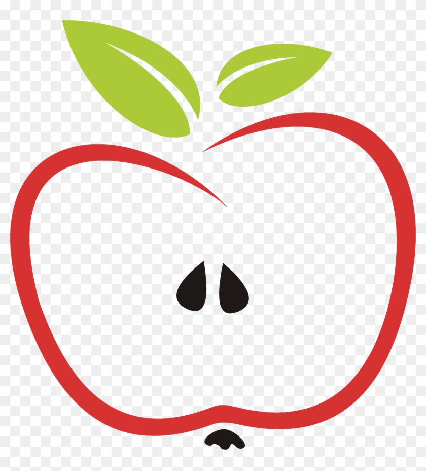 This Free Icons Png Design Of Stylized Apple Leaves - Apple Clipart Transparent Png