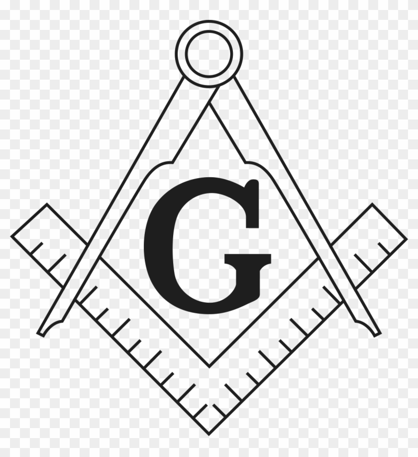 Freemason Vector Compass - Square And Compass Png Clipart