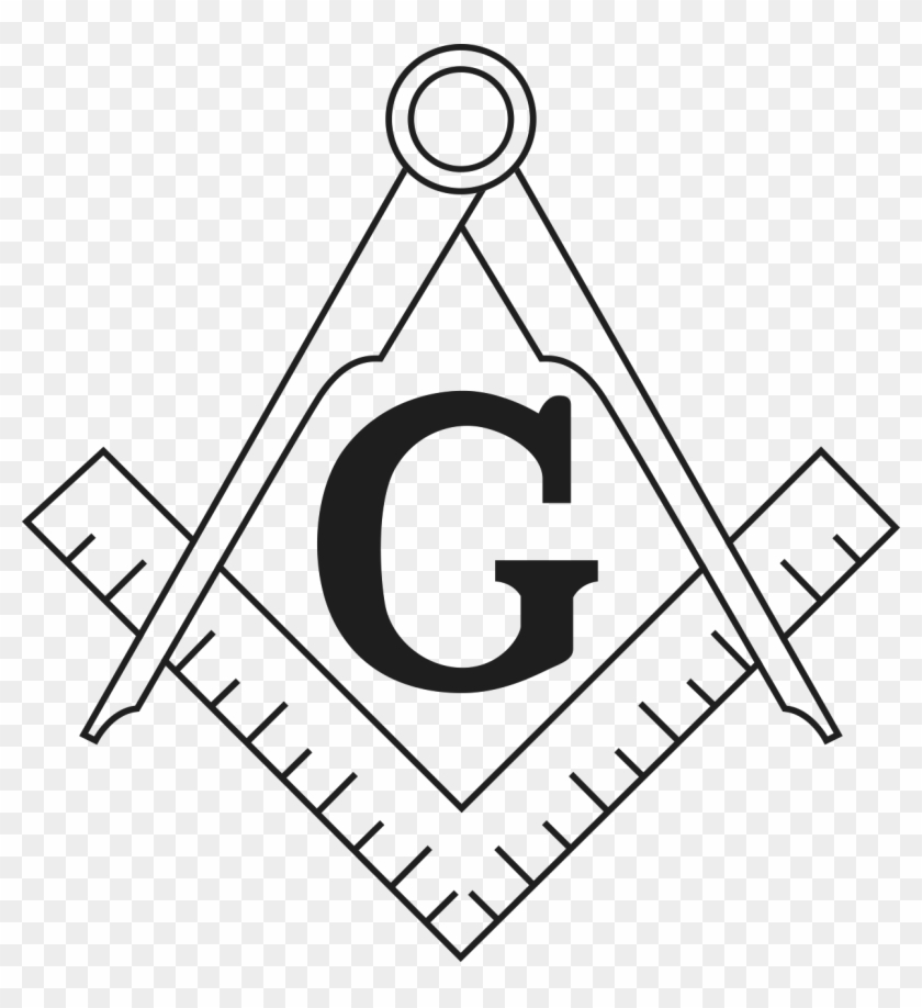 Freemason Vector Compass - Square And Compass Png Clipart #2754999