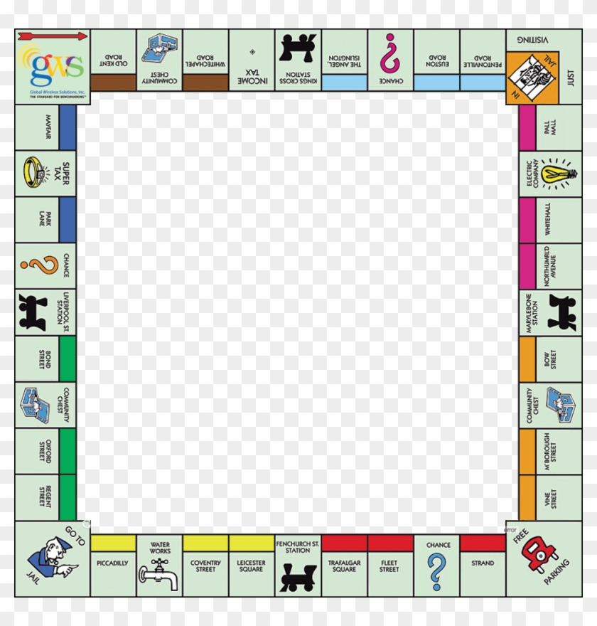 Game Clipart Monopoly Board - Standard London Monopoly Board - Png Download #2755745